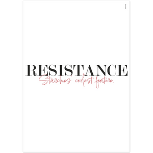 Bild in Slideshow öffnen, Poster &quot;Resistance&quot;
